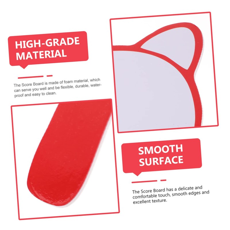 COHEALI 2pcs Mini Whiteboard Scoreboard Handle Pad Auctions Paddles Handheld
