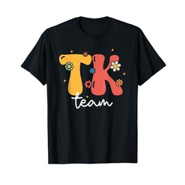 Retro Groovy TK Girls Boys Teacher Cute Team TK Squad T-Shirt