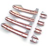 Xukey Chrome Door Handle Cover Trim Catch Molding For Toyota