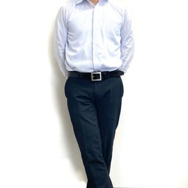 PAIDiA 35mm Casual Belt, Tochigi Leather, Genuine Leather, Made in Japan, Black