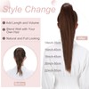 Silk-co Claw on Ponytail Extension Straight Pony Tail Real Remy