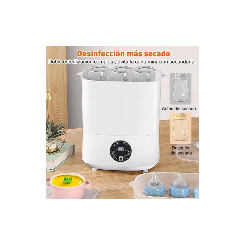 Esterilizador Biberones 4 En 1 600w Gran Capacidad