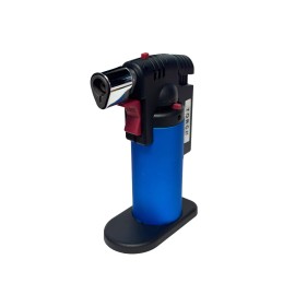 Ever Tech Refillable Butane Torch Lighter with Stand  Adjustable Flame Windproof for BBQ