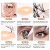 SIMER False Eyelashes 7-13mm Individual Lashes 242 Clusters Lashes Natural