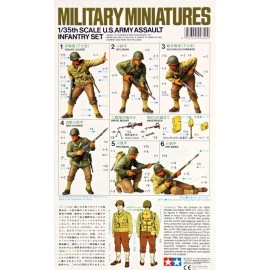 Tamiya 1:35 Scale US Army Assault Infantry Set Model Kit Figures Diorama #35192