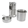 Stainless Steel Cookware Set Portable Camping Stove Cooking Pot Set