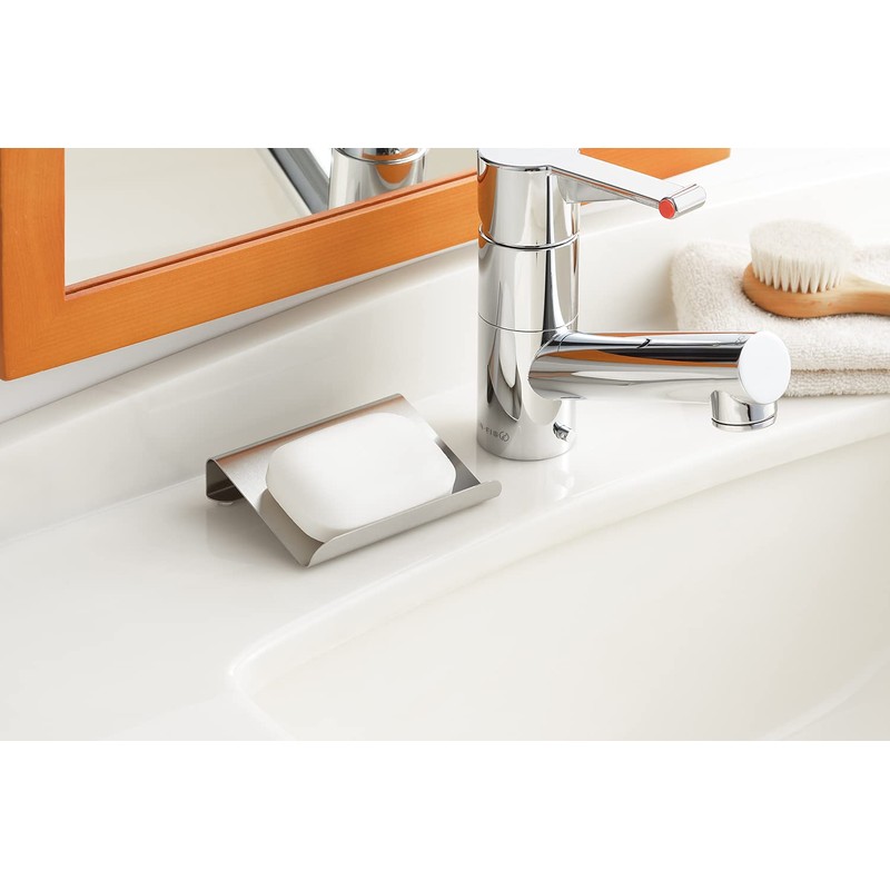 Yoshikawa 1621071 Soap Stand, Stainless Steel, Bath, Made in Japan,