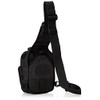 F Style One Shoulder Bag with Drink Pouch, Black