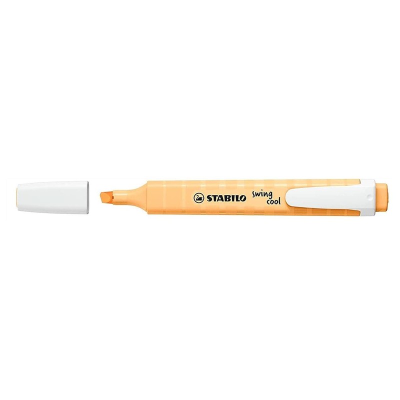 STABILO Swing Cool Pastel Highlighters - Sorbet Apricot, Pack of