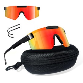 Quick Glasses Rave Cycling Glasses Sunglasses Men Women Sports Glasses Cycling Glasses Bicycle Sunglasses Polarised UV400 Protective Glasses for Outdoor Activities such as Cycling Running Glof Skiing