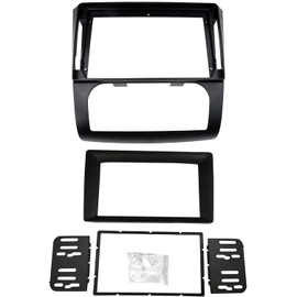 DKMUS Radio Stereo Bezel for Nissan Altima 2006-2012 Dash Installation Mount Trim Kit Fits 9" and Double Din (Auto A/C)