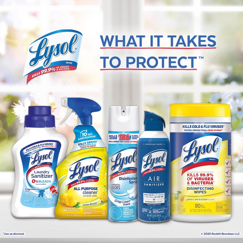 LYSOL Air Sanitizer Spray, For Air Sanitization and Odor Elimination,