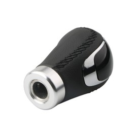 Krtopo Car Gear Knob Shift Lever, PU Leather Universal Automobile Truck Motorsport 5 Speed and 6 Speed Manual Stick Shift Knob with 3 Adapters 8mm 10mm 12mm