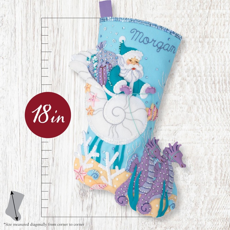 Bucilla, Santa's Sea Life, Perfect for DIY Arts and Crafts