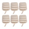 6pcs Exfoliating Sponge Pad Deep Cleaning Double Side Shower Scrubber