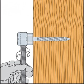 Simpson Strong-Tie RWH25100-1/4" Rod Hanger for Wood Horizontal 1/4" x 1" 25ct