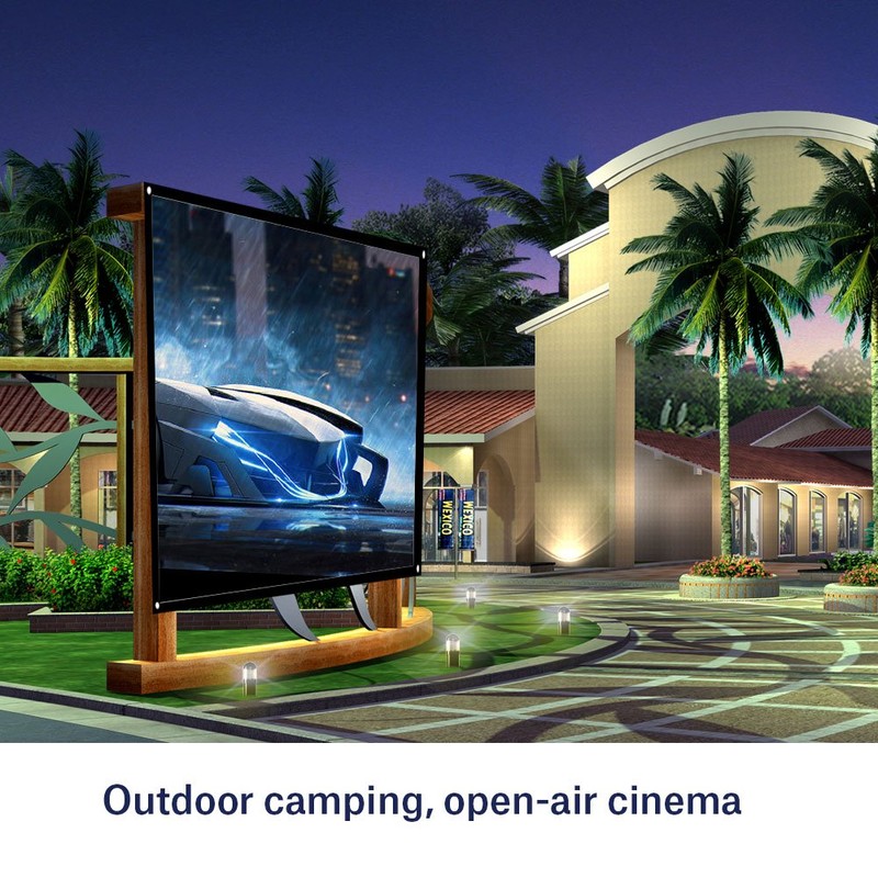 Roller Screen Projector Screen, Richer-R Projection Screen, 100 Inch Portable