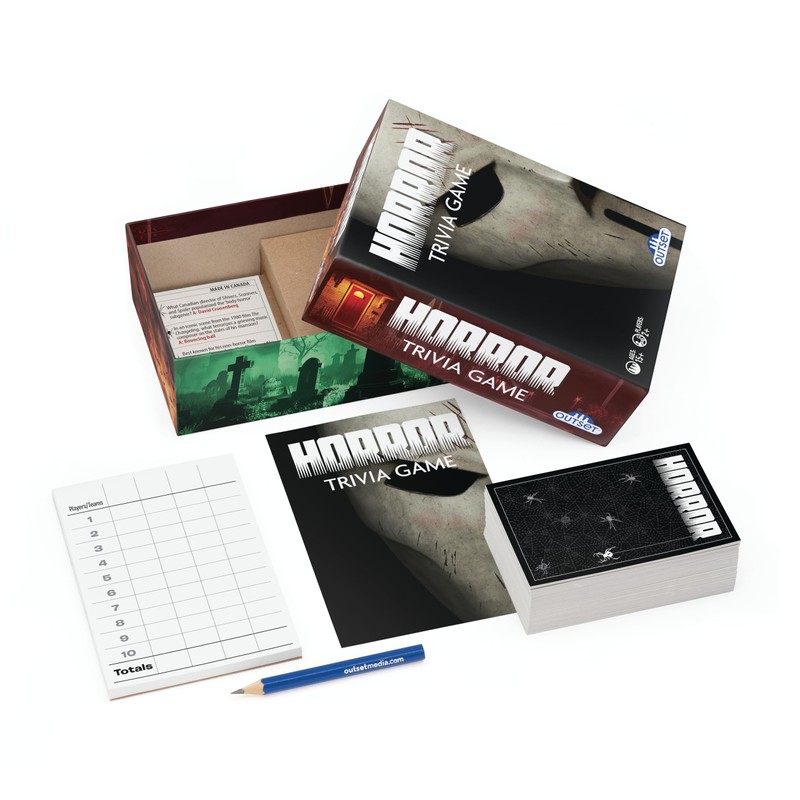 Outset Media Horror Trivia Game | 500 Horror Themed Quiz