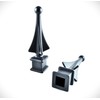 Pack of 10 Each for 1/2” Black Plastic Finial Tops