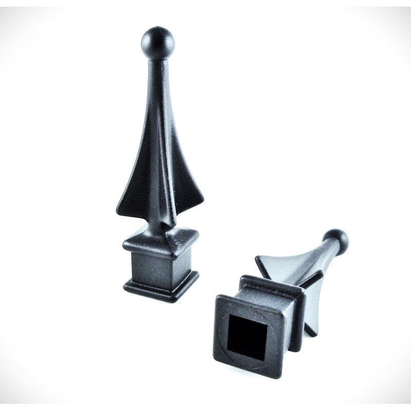 Pack of 10 Each for 1/2” Black Plastic Finial Tops