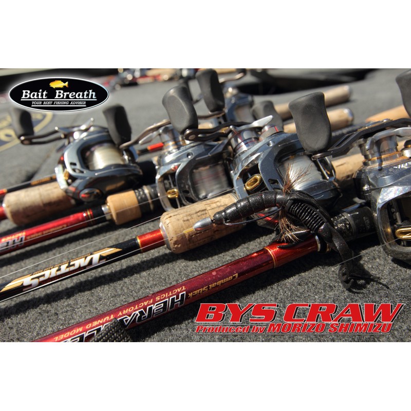 Bait Breath(ベイトブレス) ルアー BYS CRAW4.5in #153B グリーンパンプキン/レッド・シード