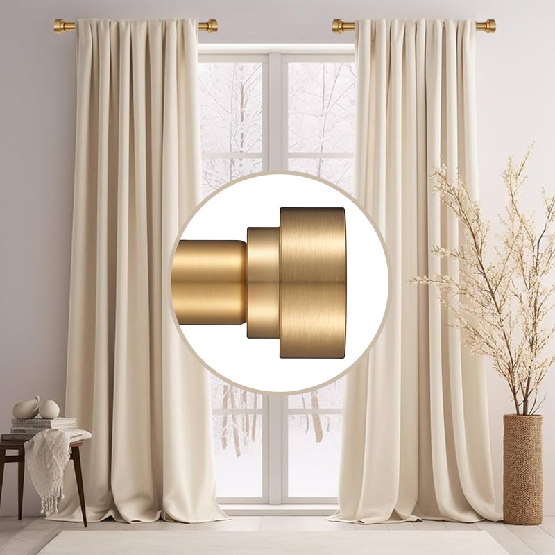 Short curtain rod 12-20 Inch Telescoping Side Curtain Rods, 1Inch