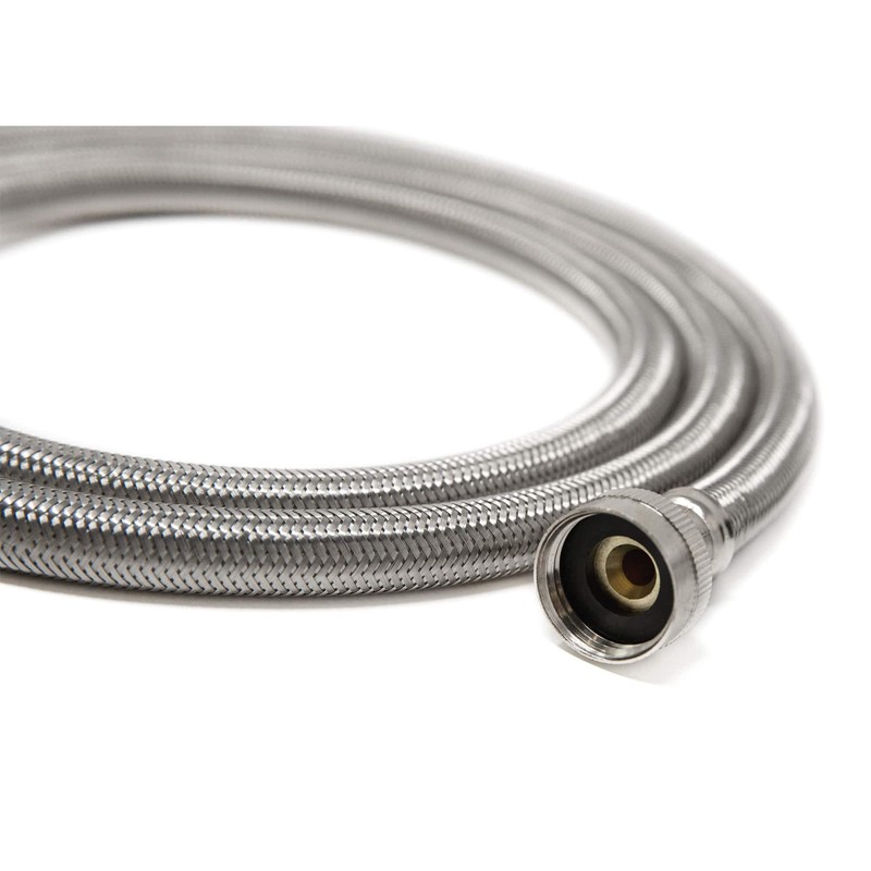 Premium Steam Dryer Hose Installation Kit - Stainless Steel Hoses,