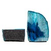DesertUSA Agate Bookends with Bonus Minerals (6-8 lb, Teal)