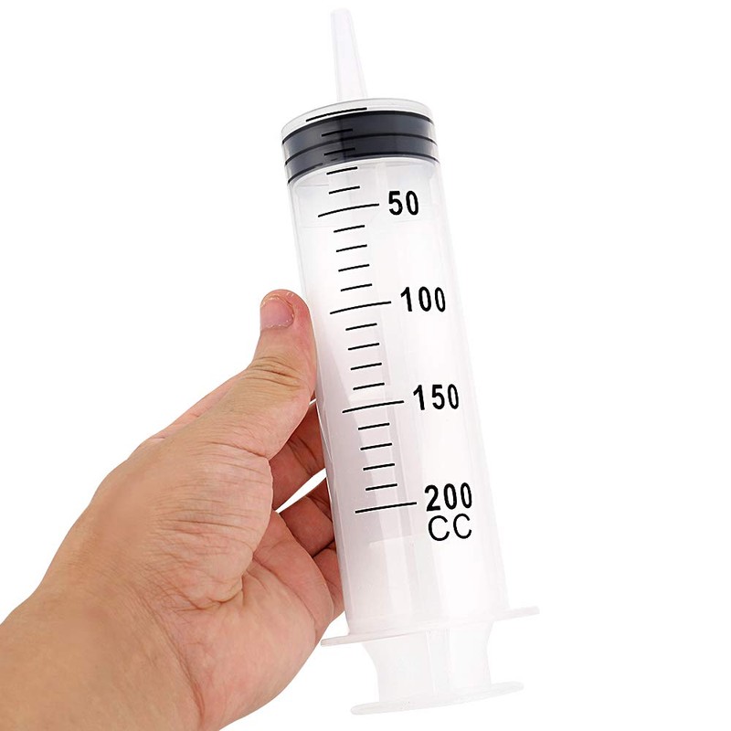 Gufastoe 2 x 200 ml Large Plastic Syringe for Industrial
