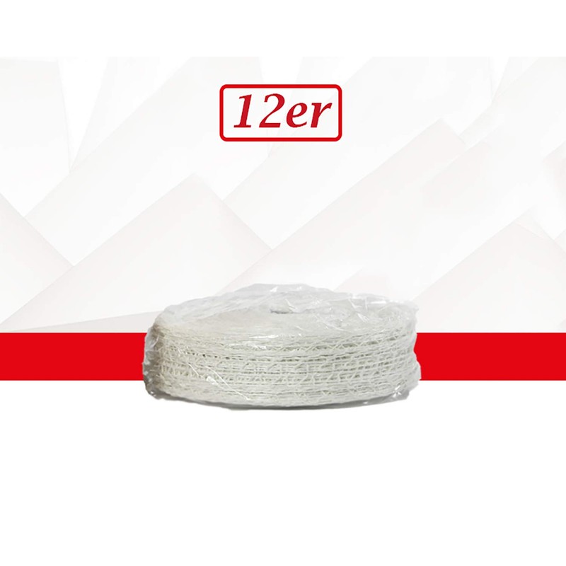 Dagema Rolbraadnet B/5 wit natuur 12er braadnet net