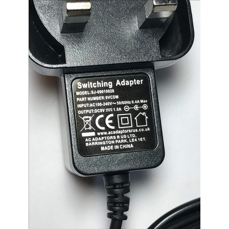 Replacement for 9V AC Adaptor Power Supply for York X202