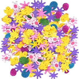 200Pcs Easter Foam Stickers, Easter Decorations Easter Window Stickers Easter Crafts for Kids Children Craft and Card Making