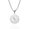 RINTOLER Bible Verse Serenity Prayer Necklace Christian Jewelry Stainless Steel