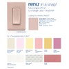 Leviton REWP2-FP Renu Two-Gang Screwless Snap-On Wallplate, Fresh Pink Lemonade