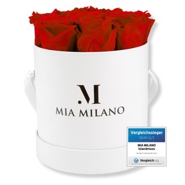 Mia Milano Rose Box with Infinity Roses, Valentine's Day Gift, 3 years shelf life