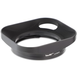 Haoge Square Metal Lens Hood for Voigtlander 35mm F2.0 35mm F1.5 28mm F2.0 Type I & II Ultron Aspherical Vintage Line VM Mount Lens LH-VM13P Bayonet Design Replace LH-12 LH-4N