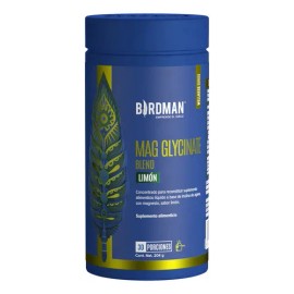 Birdman Mag Glycinate Blend  Glicinato Y Citrato De Magnesio En Polvo  Sin Azúcar  Sabor Limón  30 Porciones                                          