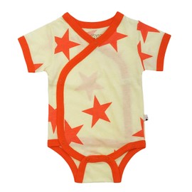 Babysoy 100% Organic Cotton Pattern Short Sleeve Kimono Onesie/Bodysuit…