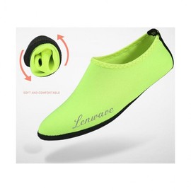 Beach Aqua Shoes for Water Play and Swimming Pool Skin Shoes Black M 2ea