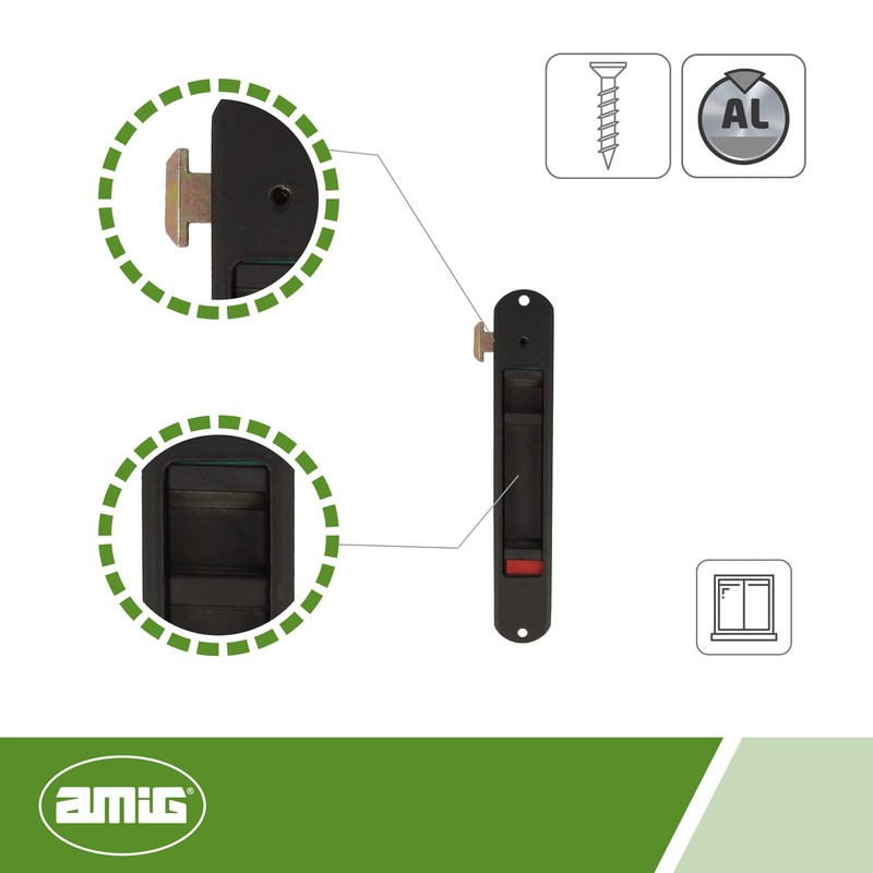 Amig Model 3800 22659 Mortice Lock for Window and Sliding