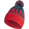Fjällräven Unisex Pom Hat, Storm/True Red