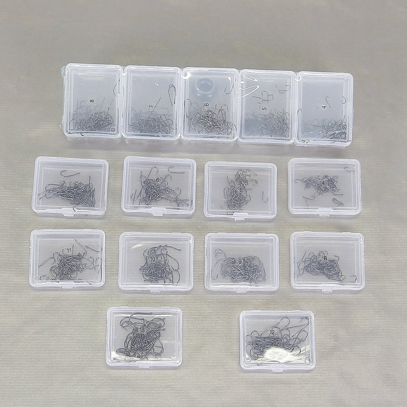 500 Fishing Hooks Size 4 to 13 with Eye Hooks