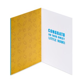 American Greetings Funny Baby Boy Card (Sweet Little Dude)