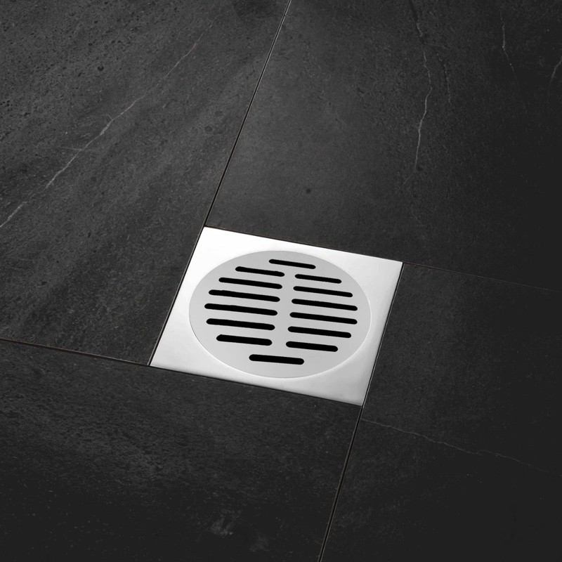 Round Drain Cover Grates Fit 5-inch Drain Stainless Steel Strainer