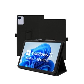 Case for CHUWI Hi10 X1 Tablet 10.1 Inch 2025，WUNIAK Premium Leather Business Folio Stand Cover for CHUWI Hi10 X1 with Hand Strap for Tablet,Black