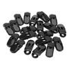 20Pcs Hearing Aid Lanyard Clip Good Fixation Multifunctional Odorless Black