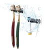 Hook LAB Self Adhesive Double Toothbrush Holder 2 Pack -