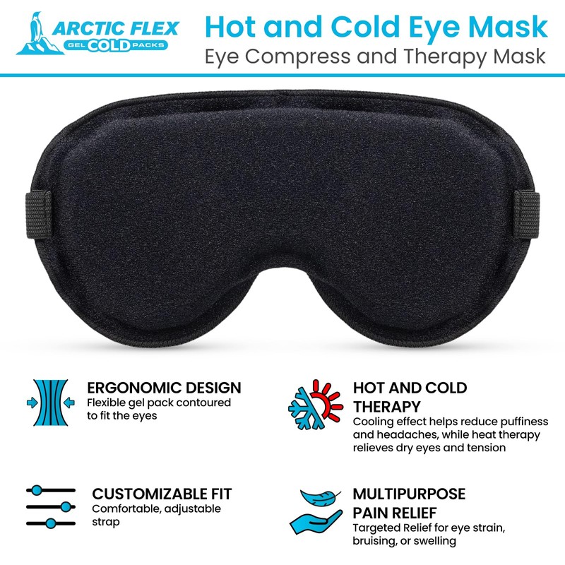 Arctic Flex Cooling Eye Mask - for Migraine, Puffy Eyes,