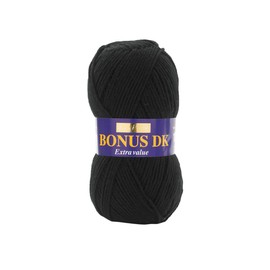 Sirdar Hayfield Bonus DK Double Knitting, Black (965), 100g