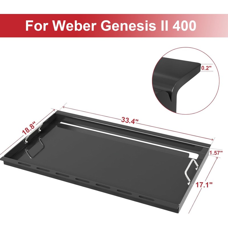 6789 Full Size Griddle for Weber Genesis II 400 Series